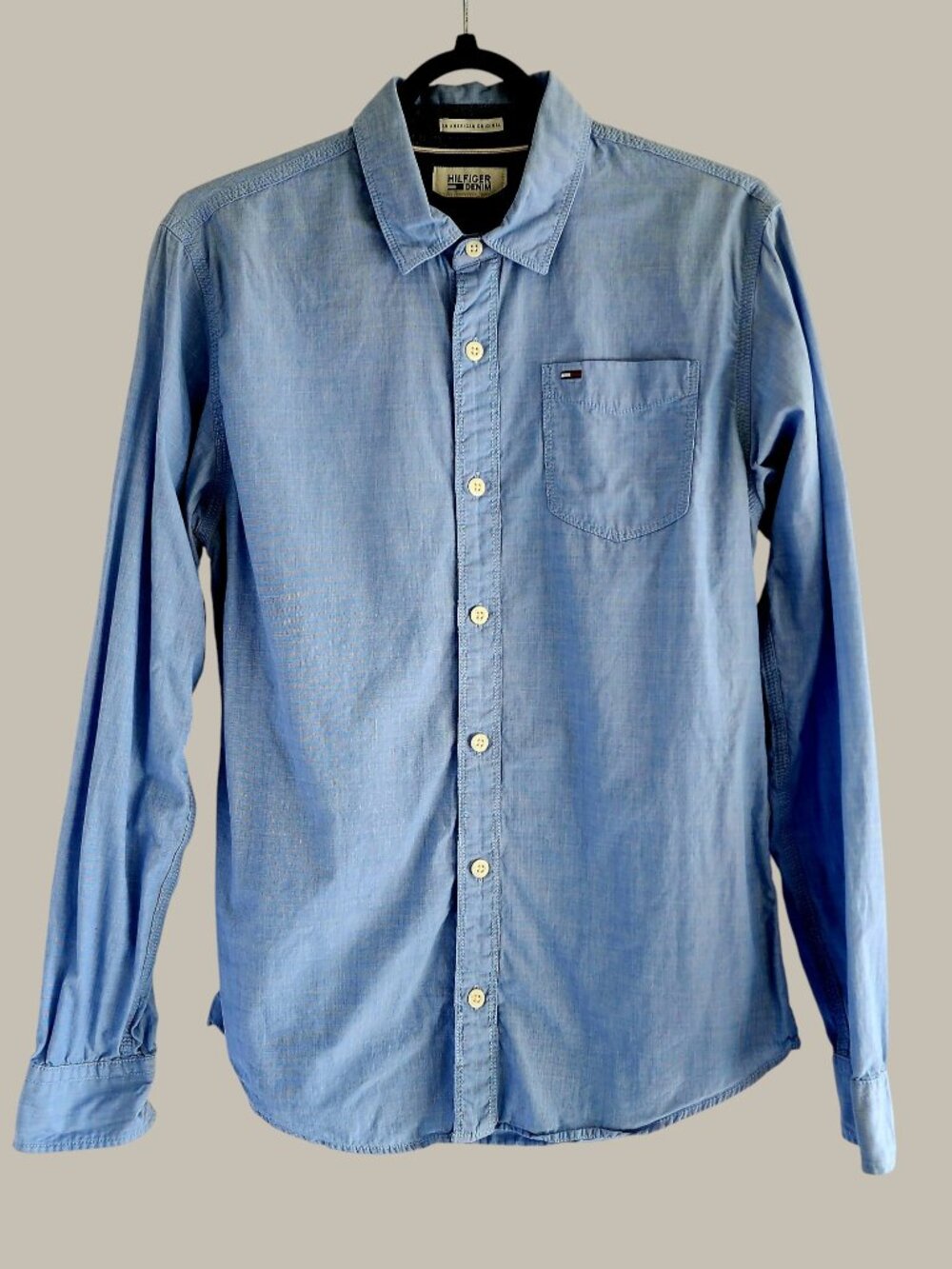 Tommy Hilfiger Buttondown Longsleeve Pale Blue - Small